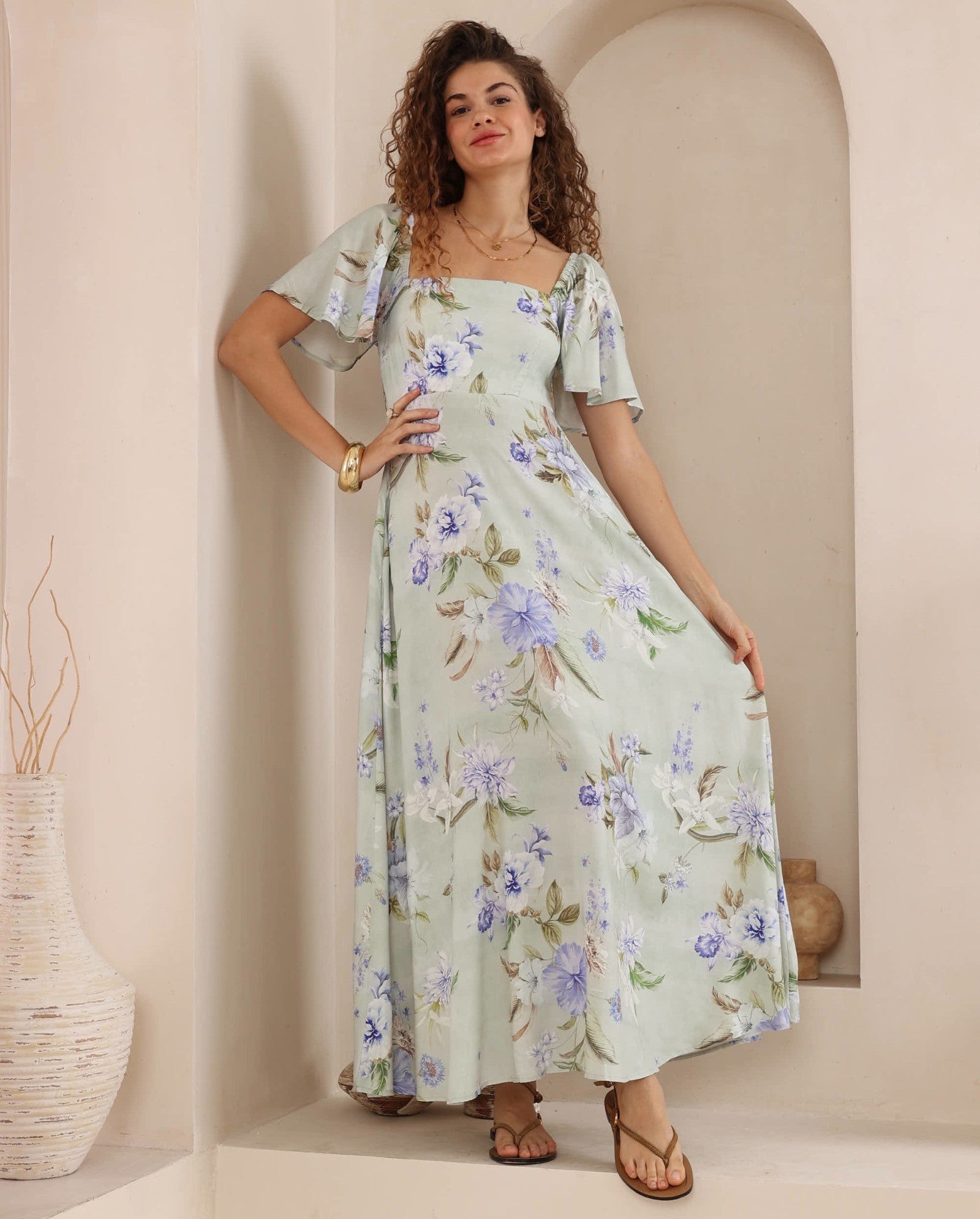 Cassidy Maxi Dress in Mint Floral by Iris Maxi - Kindred Spirit Boutique - Kindred Spirit Boutique & Gift Cassidy Maxi Dress in Mint Floral by Iris Maxi - Kindred Spirit Boutique - Kindred Spirit Boutique & Gift