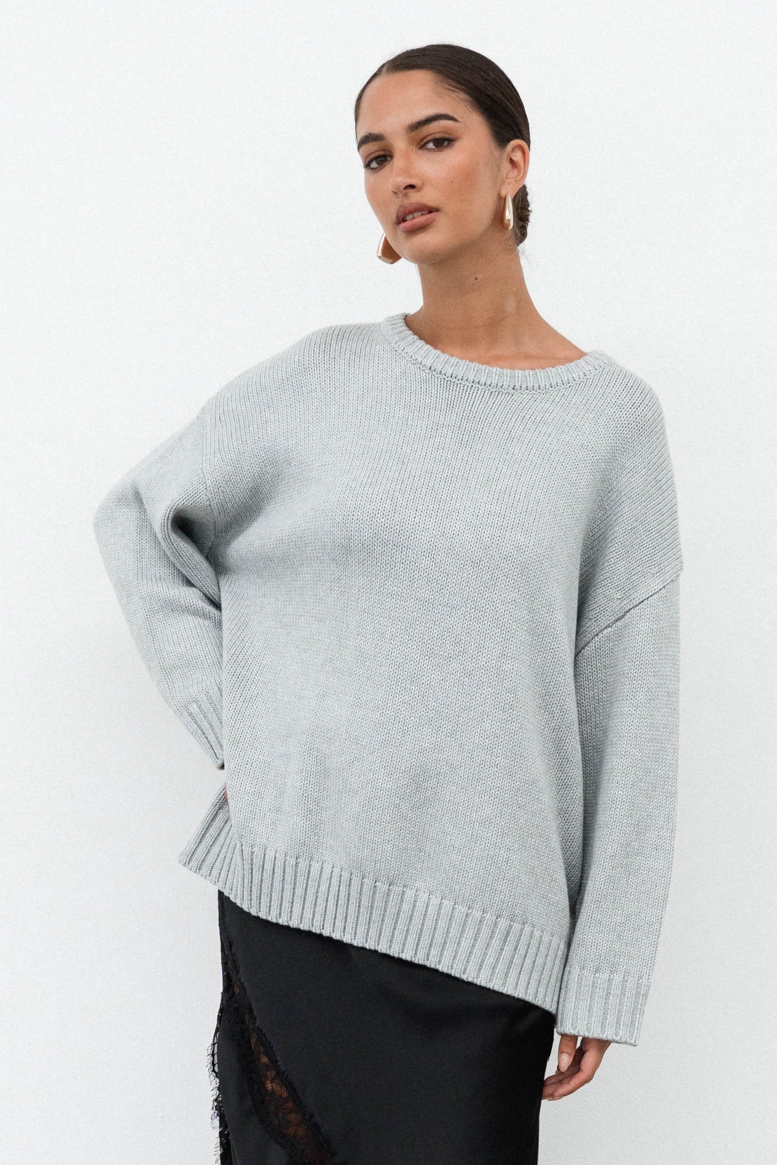 Isadora Crew Neck Knit Top