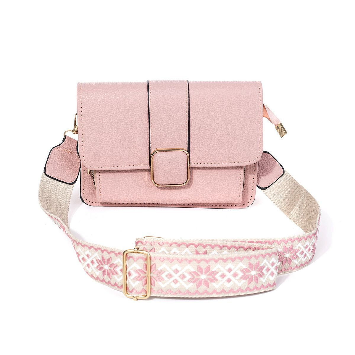 Fold Over Hand Bag w Star Strap