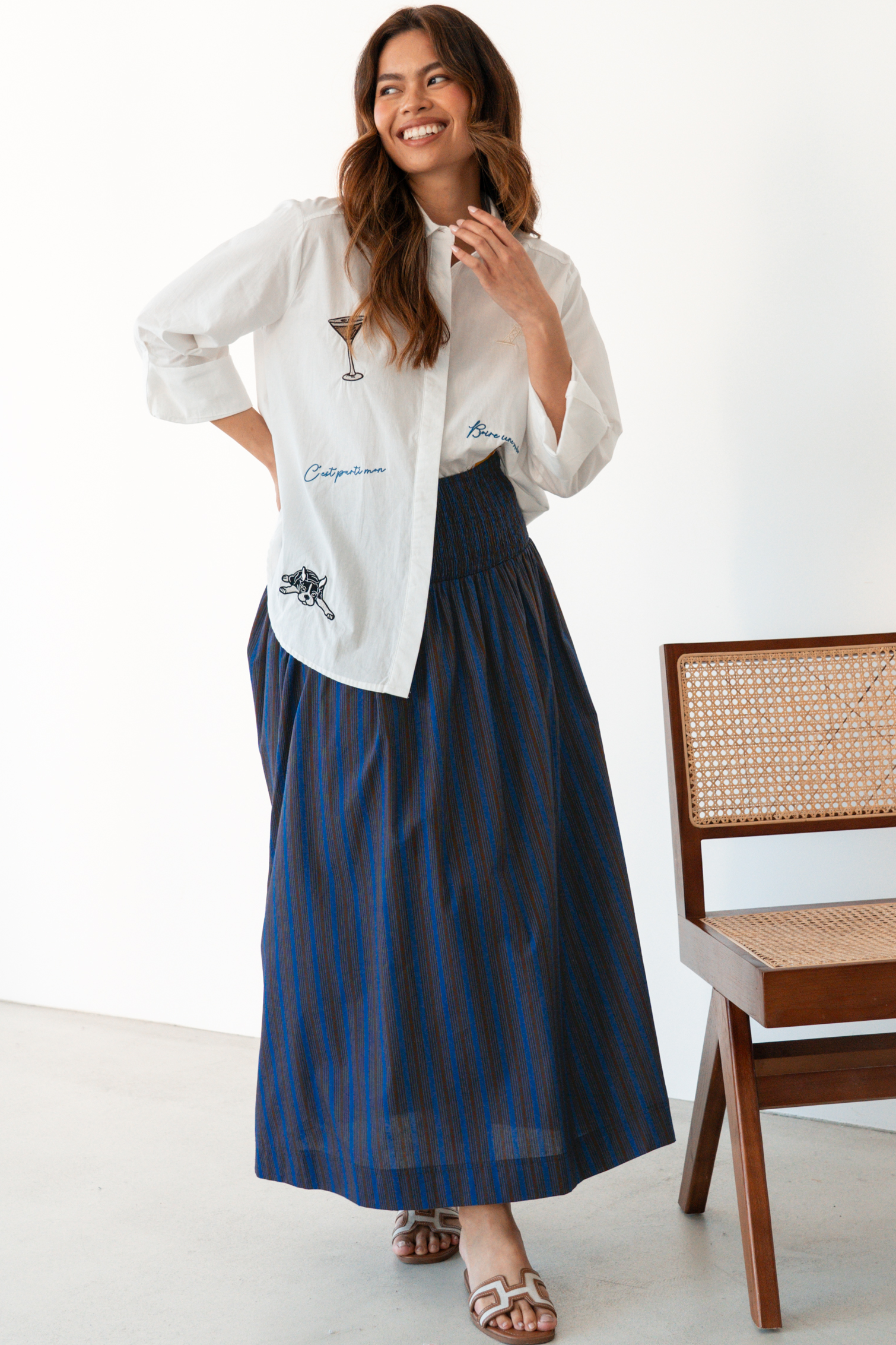 Chelsea Stripe Skirt