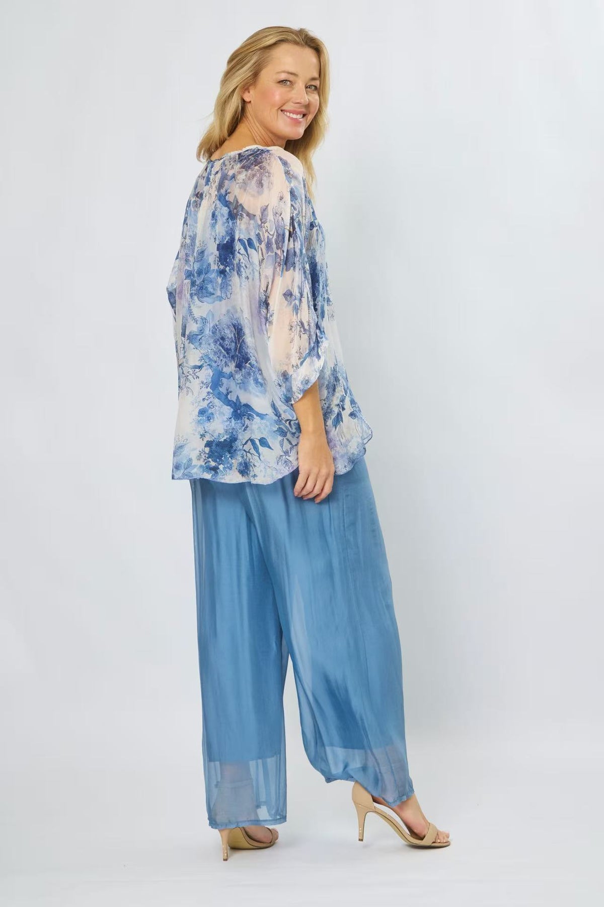 Silk Blend Pants