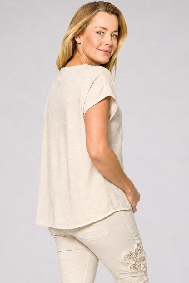 Flower V-Neck Top