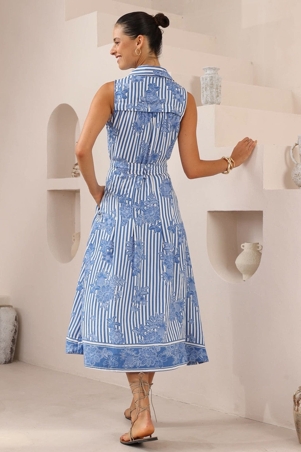Sleeveless Maxi Shirt Dress by Iris Maxi - Kindred Spirit Boutique Sleeveless Maxi Shirt Dress by Iris Maxi - Kindred Spirit Boutique
