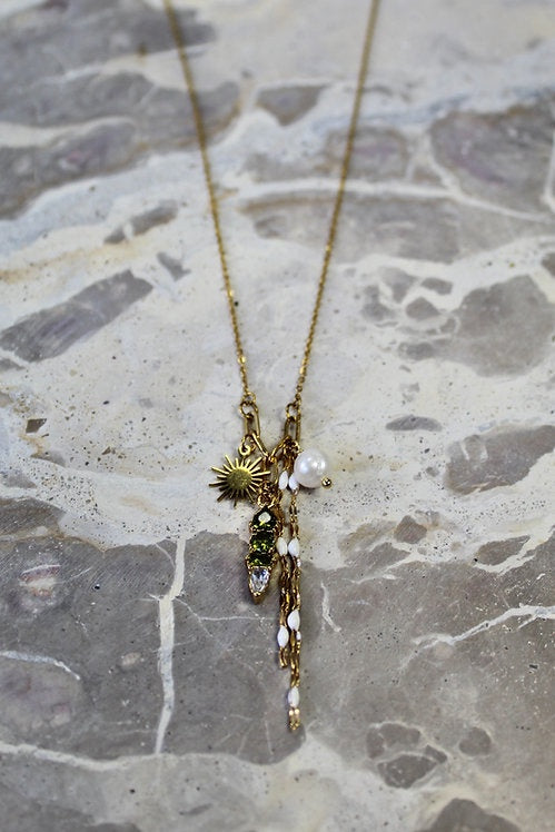 Charm Cluster Necklace