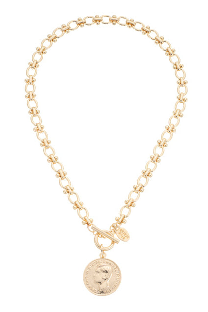 Lotus Coin Necklace