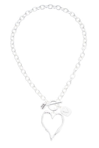 Lotus Clear Heart Necklace
