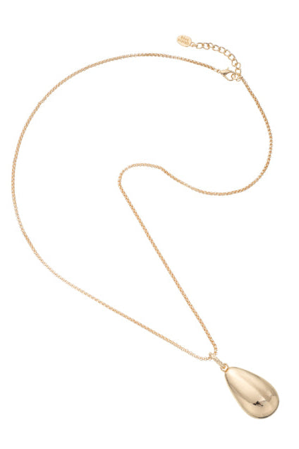 Lotus Teardrop Necklace