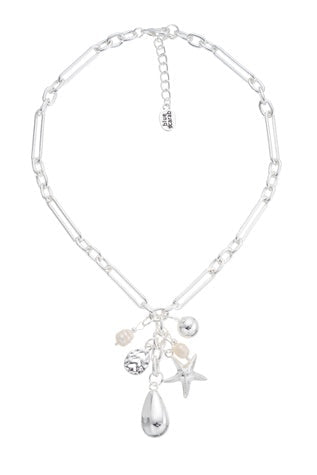 Lotus Multi Charm Necklace