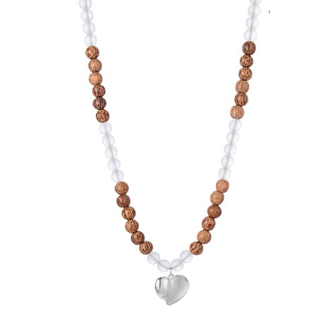 Zen Beaded Heart Necklace