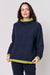 Contrasting Cowl Neck Knit Jumper