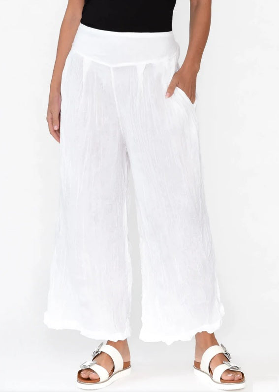 Crinkled Cotton Pant