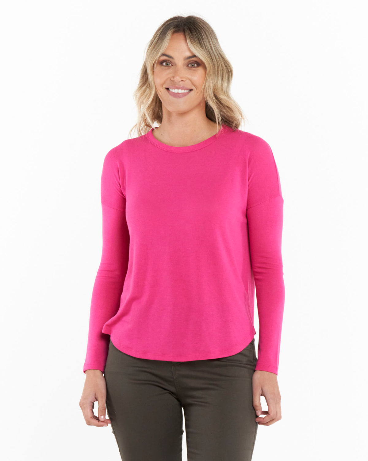 Polly Texture Long Sleeve Tee