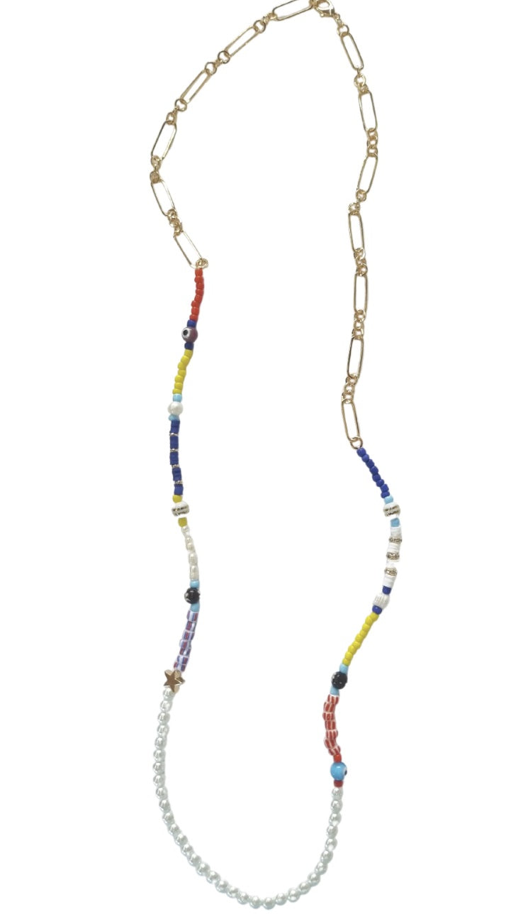 Sonia Long Beaded Necklace
