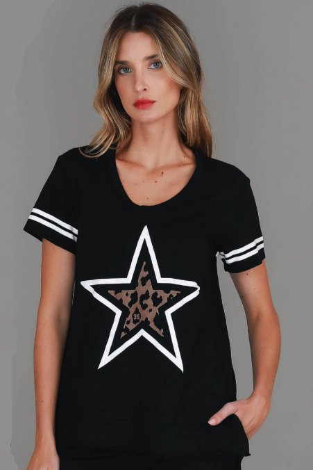 Demi Leopard Star T-Shirt