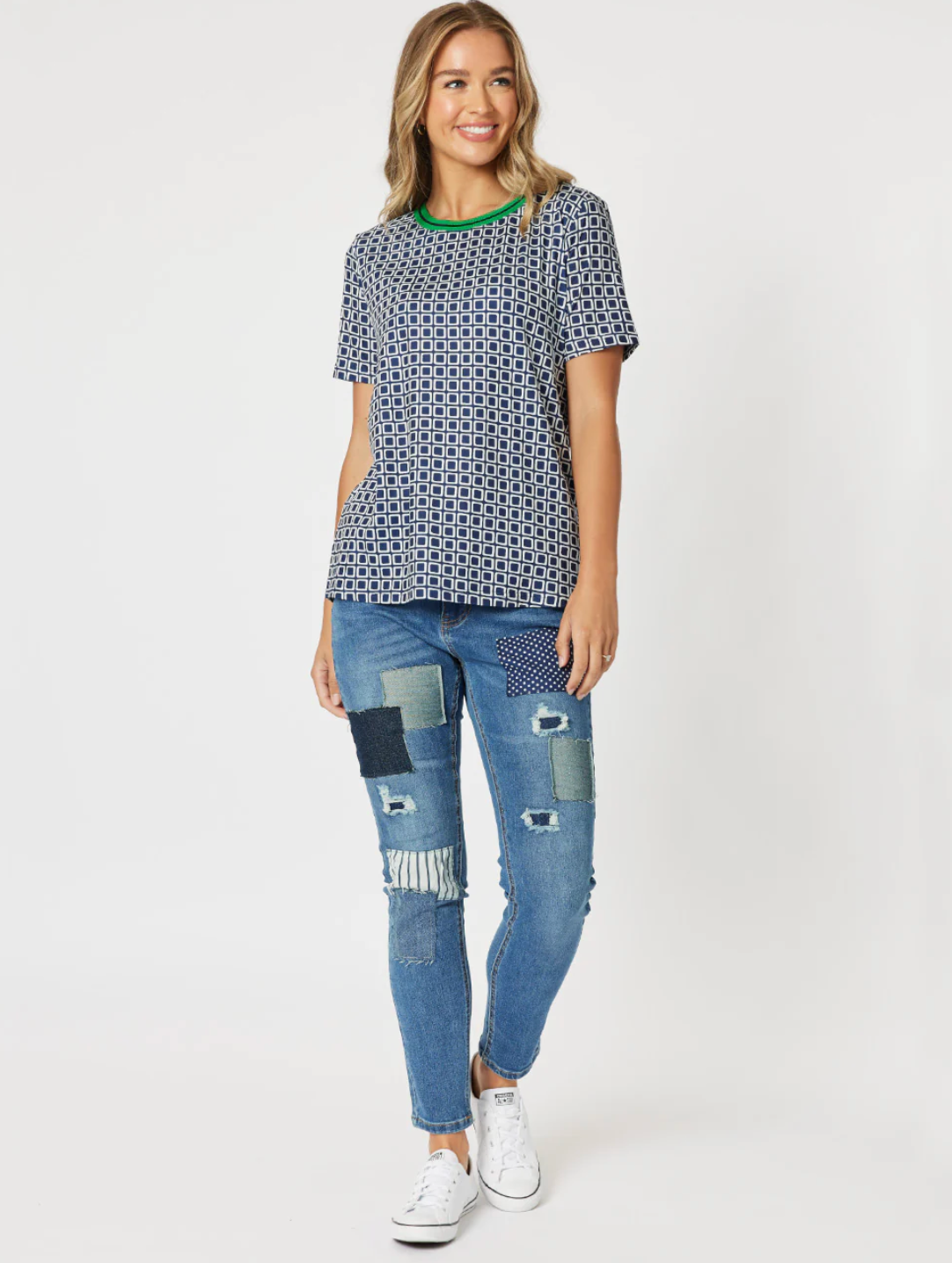 Sadie Square Short Sleeve Top