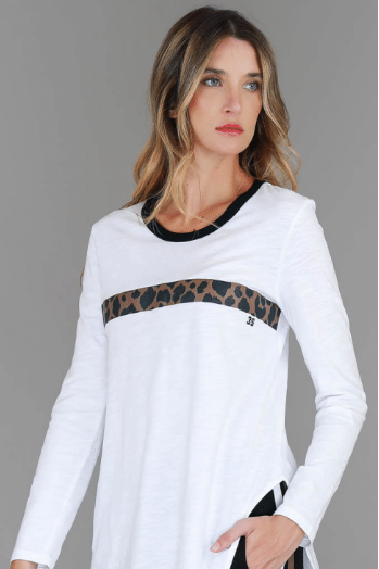Di Leopard Stripe T-Shirt