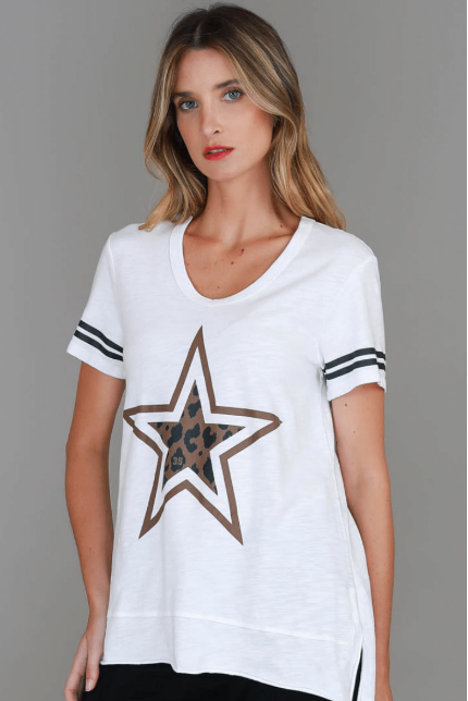 Demi Leopard Star T-Shirt
