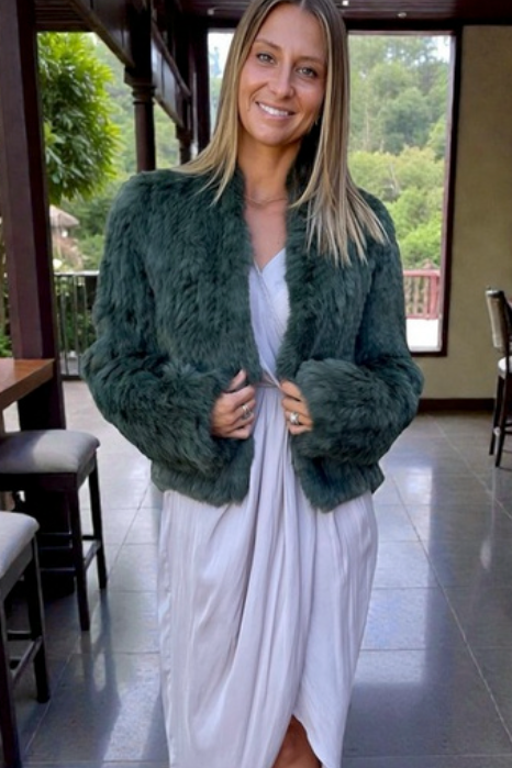 Straight Edge Fur Jacket