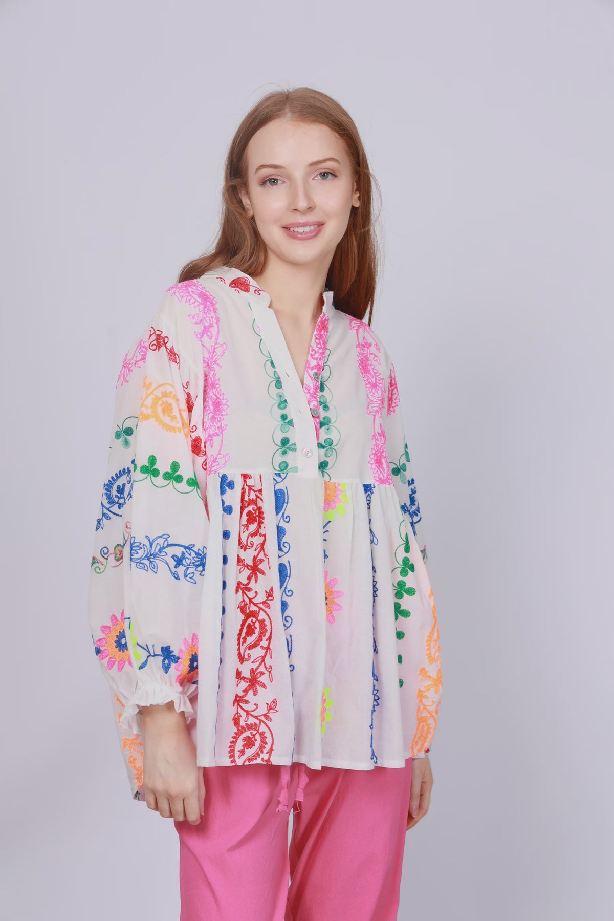 Embroidered Summer Top