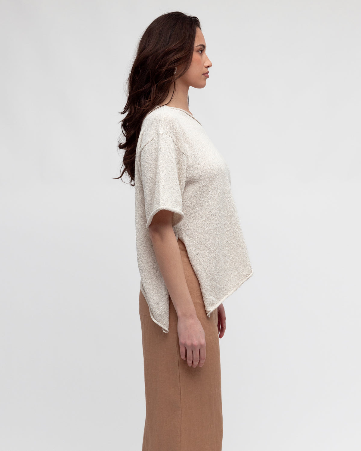 Asy Boucle Knit Top
