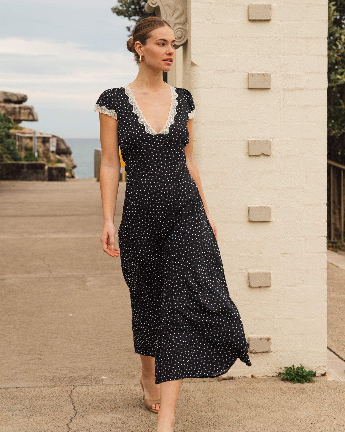 Lucy Spot Maxi Dress