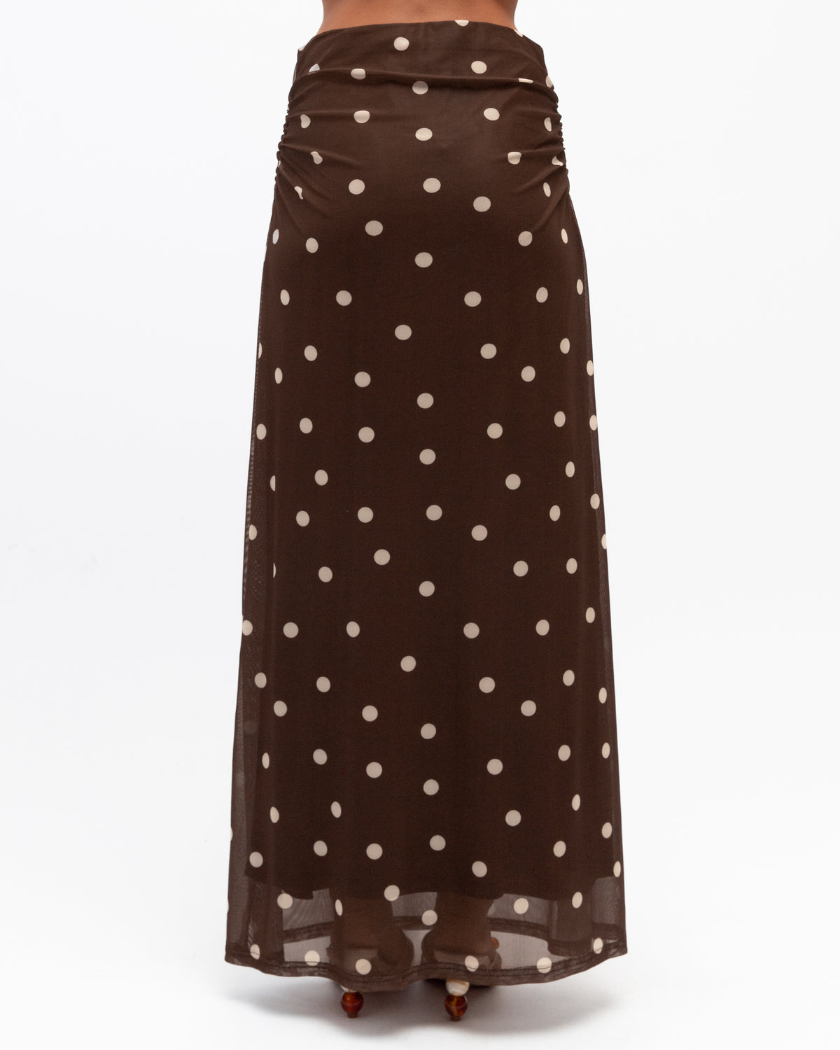 Marie Spot Mesh Skirt