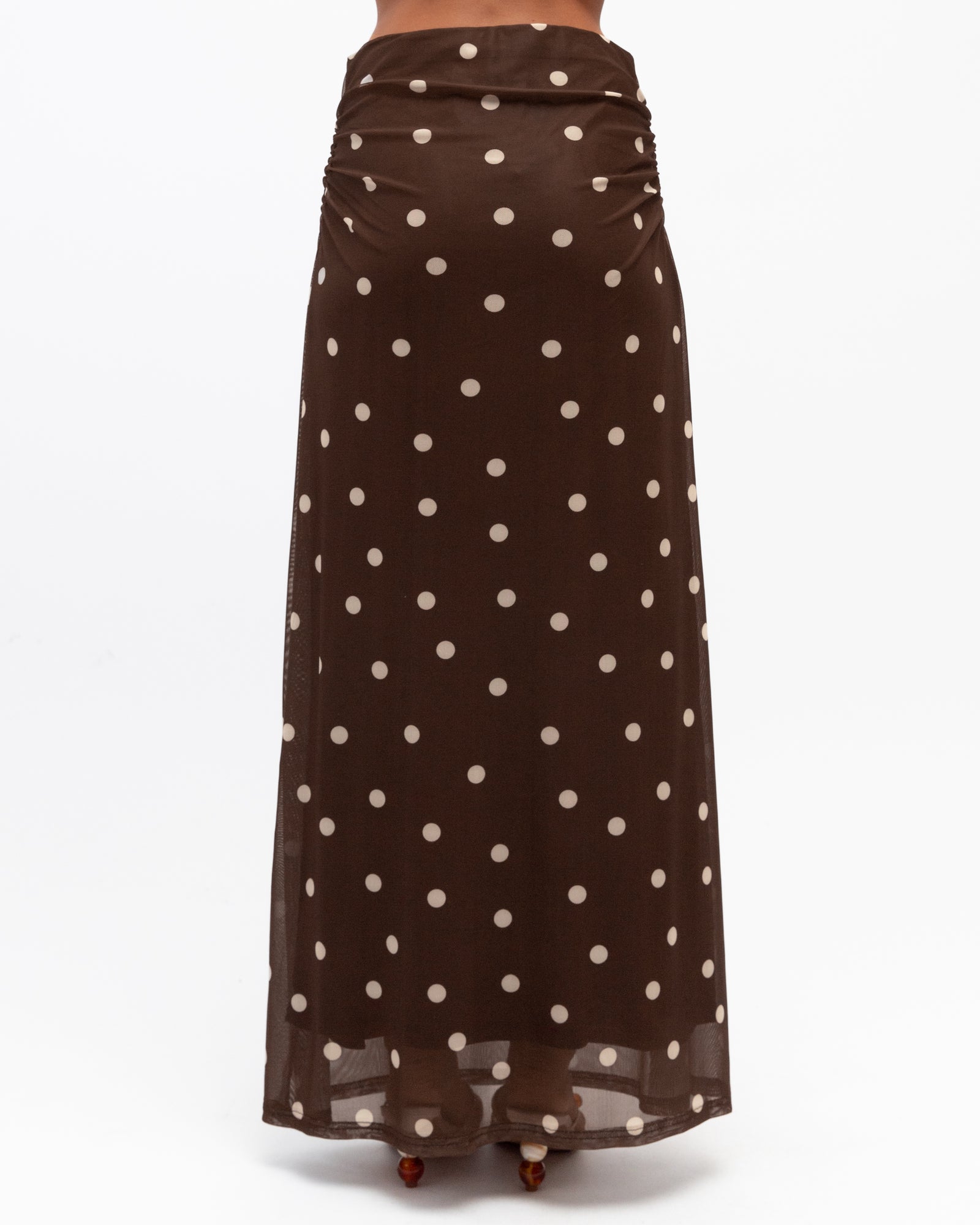 Marie Spot Mesh Skirt