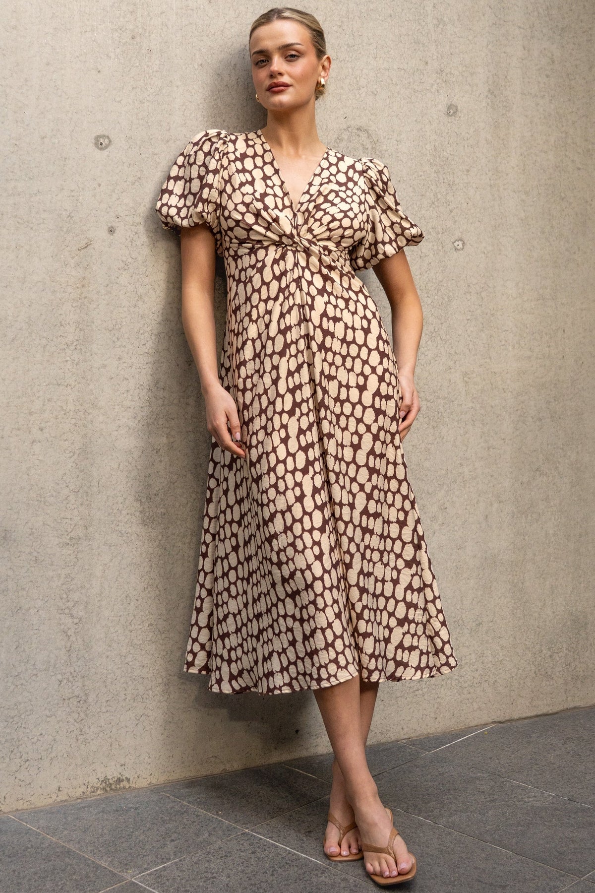Rhea Spot Dress