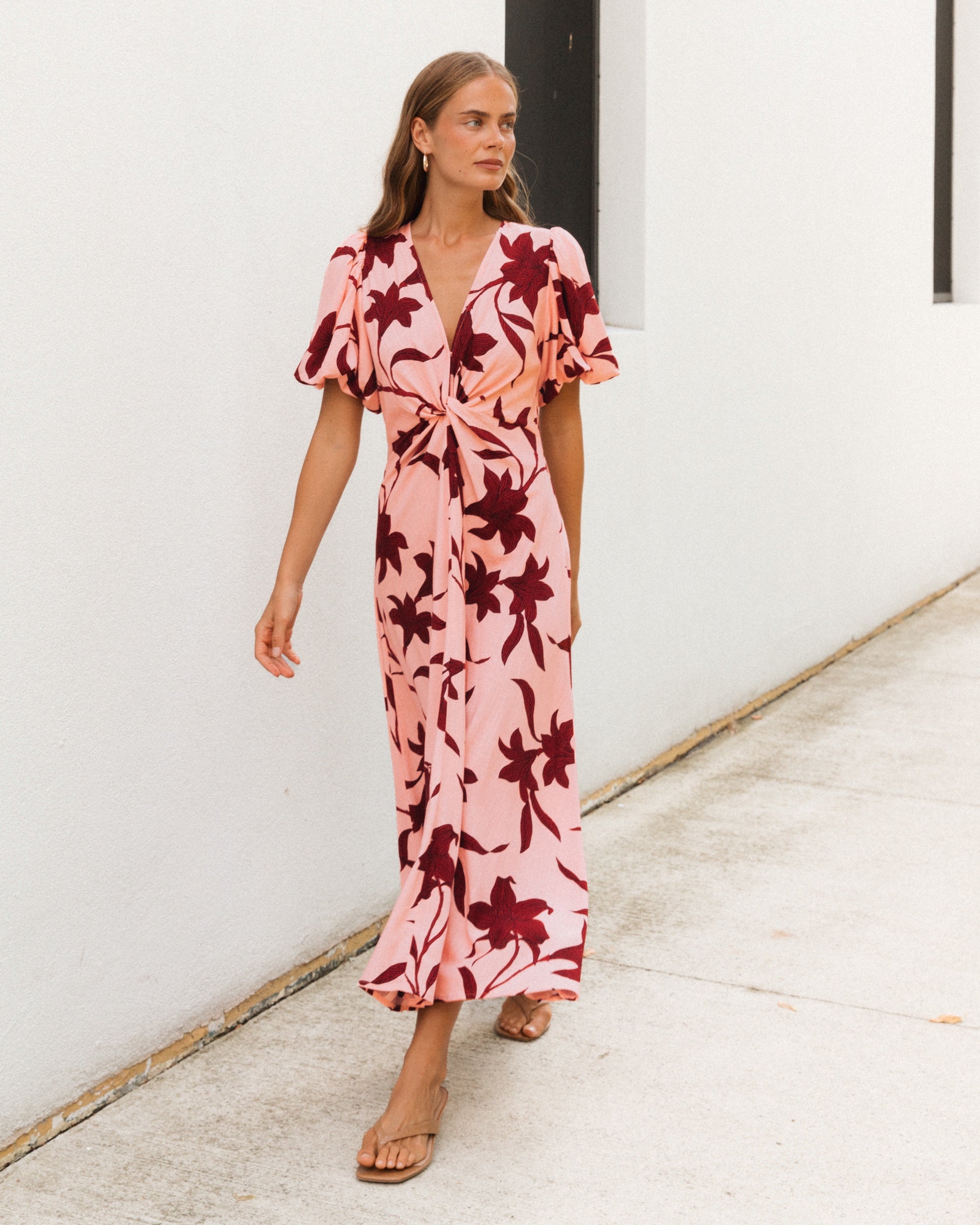 knotting a maxi dress Chloe Twist Knot Maxi Dress by White Closet - Kindred Spirit Boutique