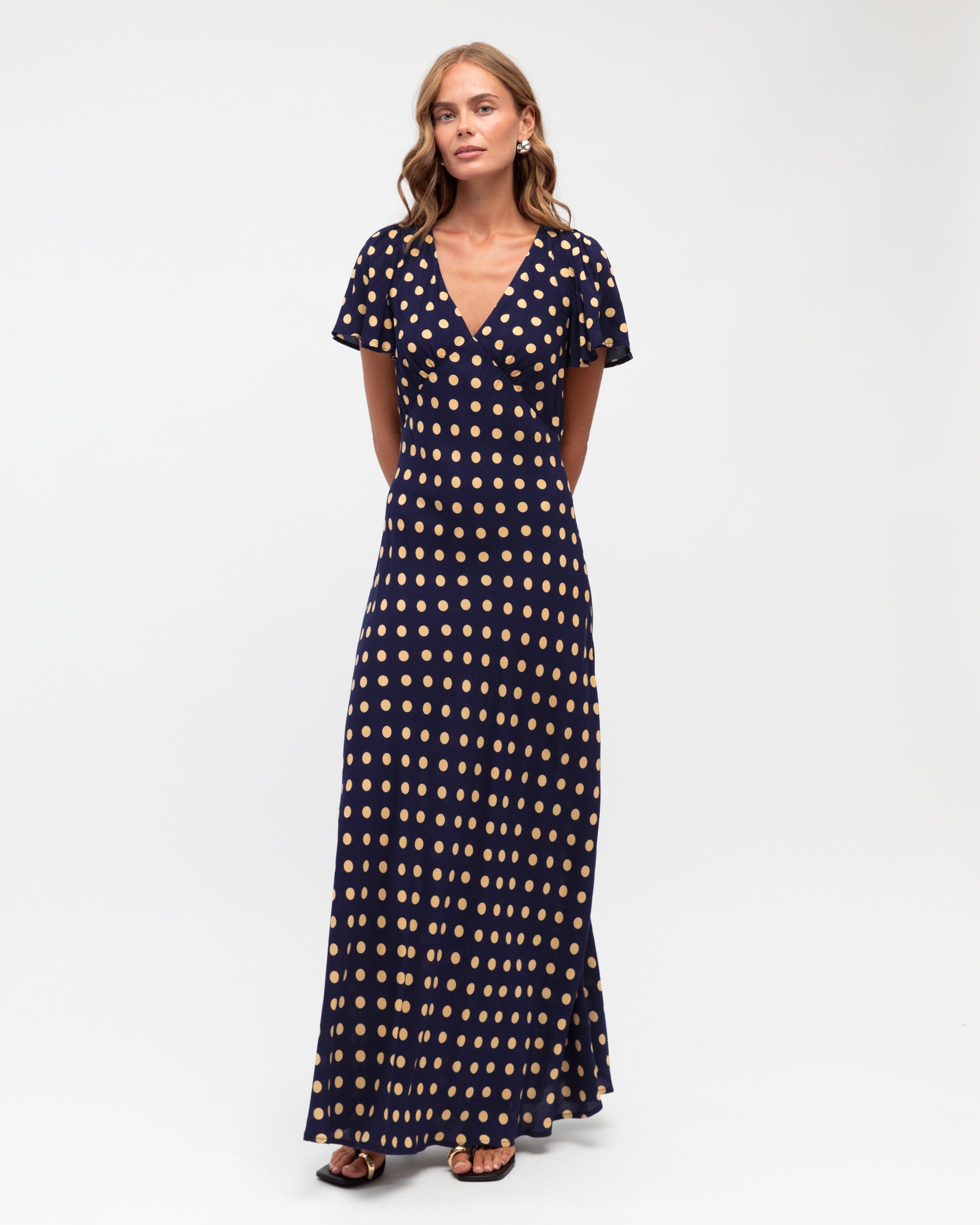 Claudia Spot Maxi Dress