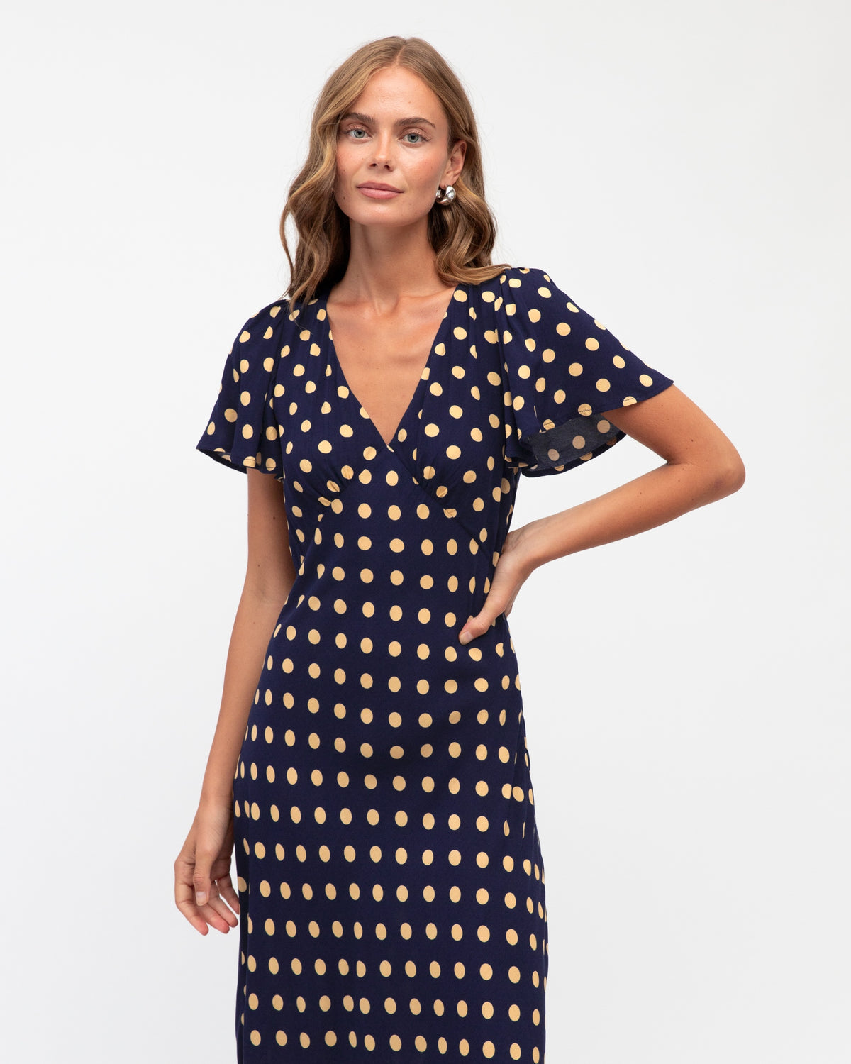 Claudia Spot Maxi Dress