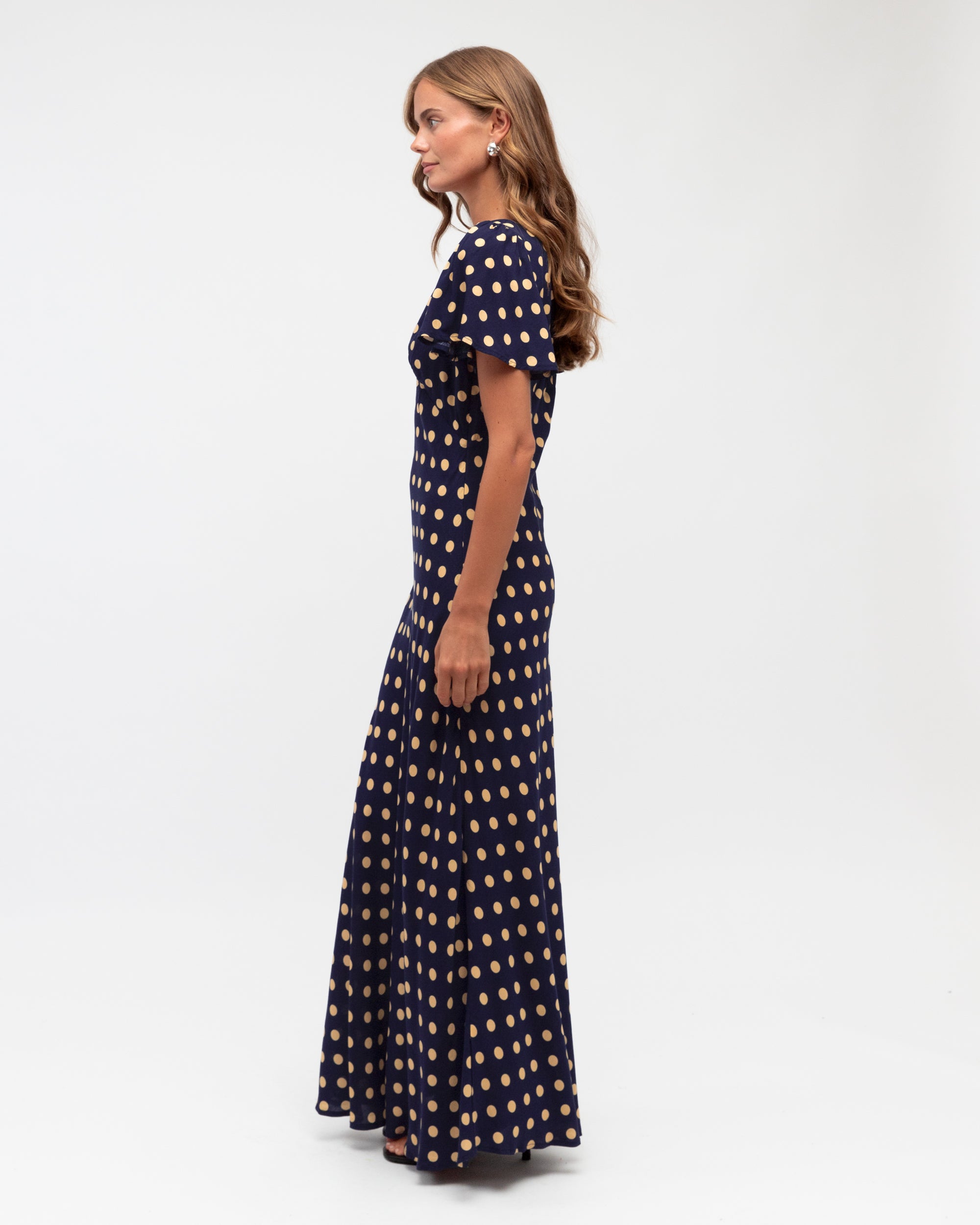 Claudia Spot Maxi Dress