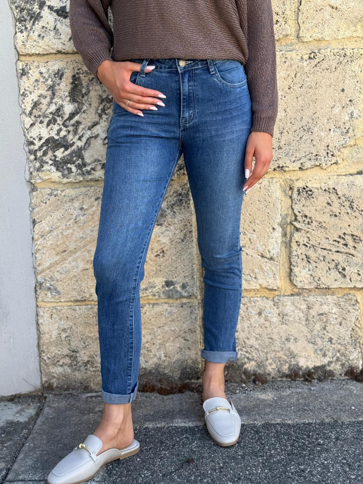 Slim Boyfriend Jeans