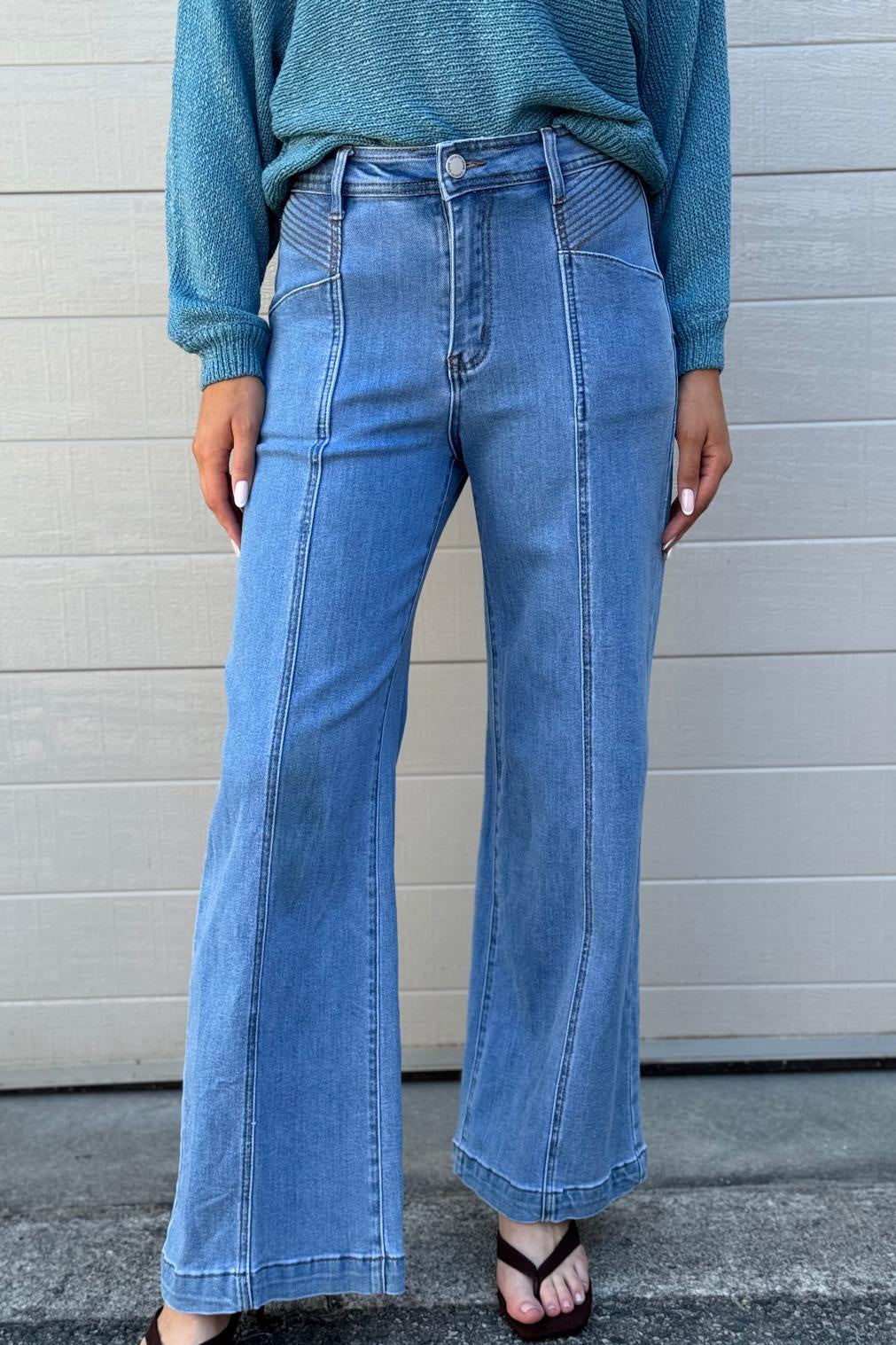 Stitched Panel Jeans