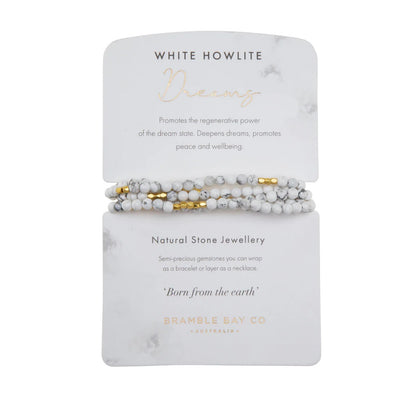 Natural Stone Wrap Bracelet
