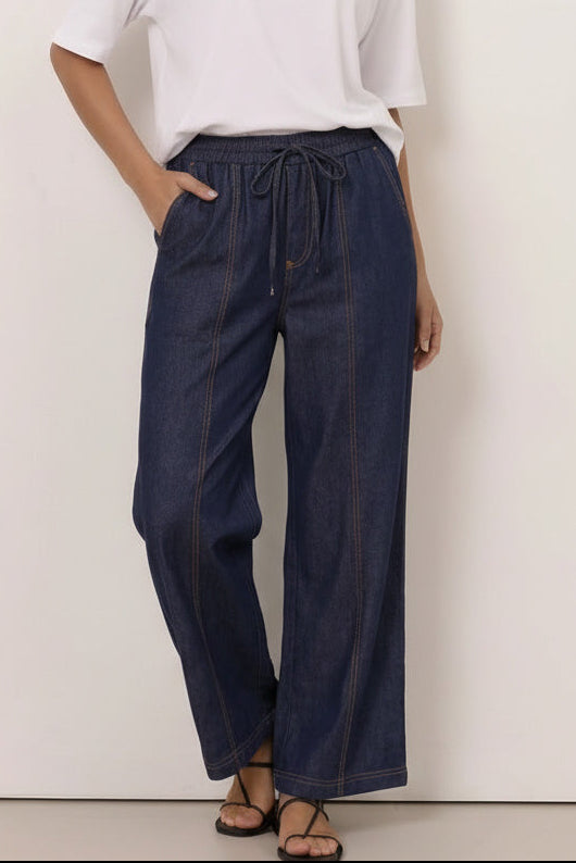 Stitch Front Denim Pant