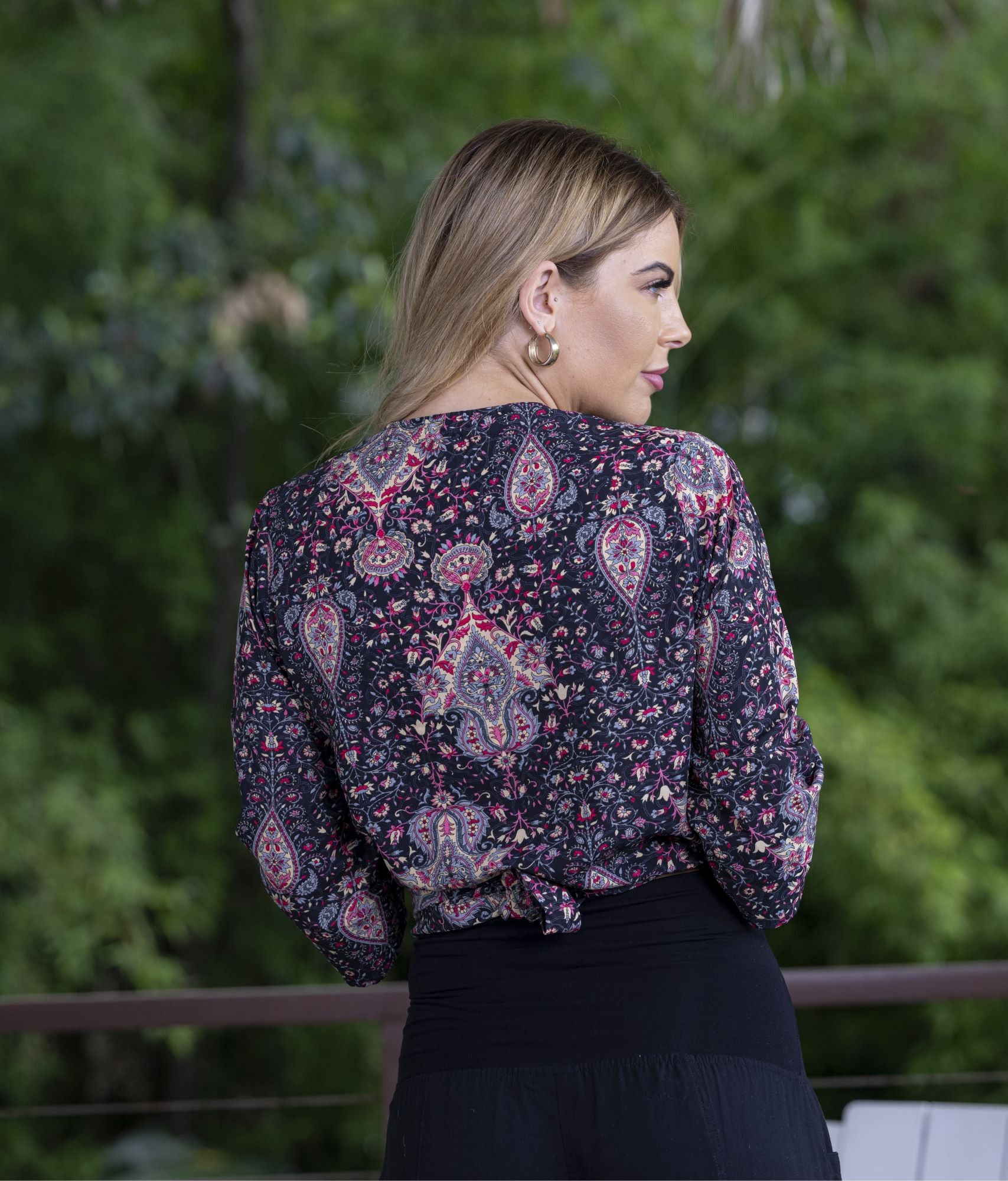 Allegra Wrap Top