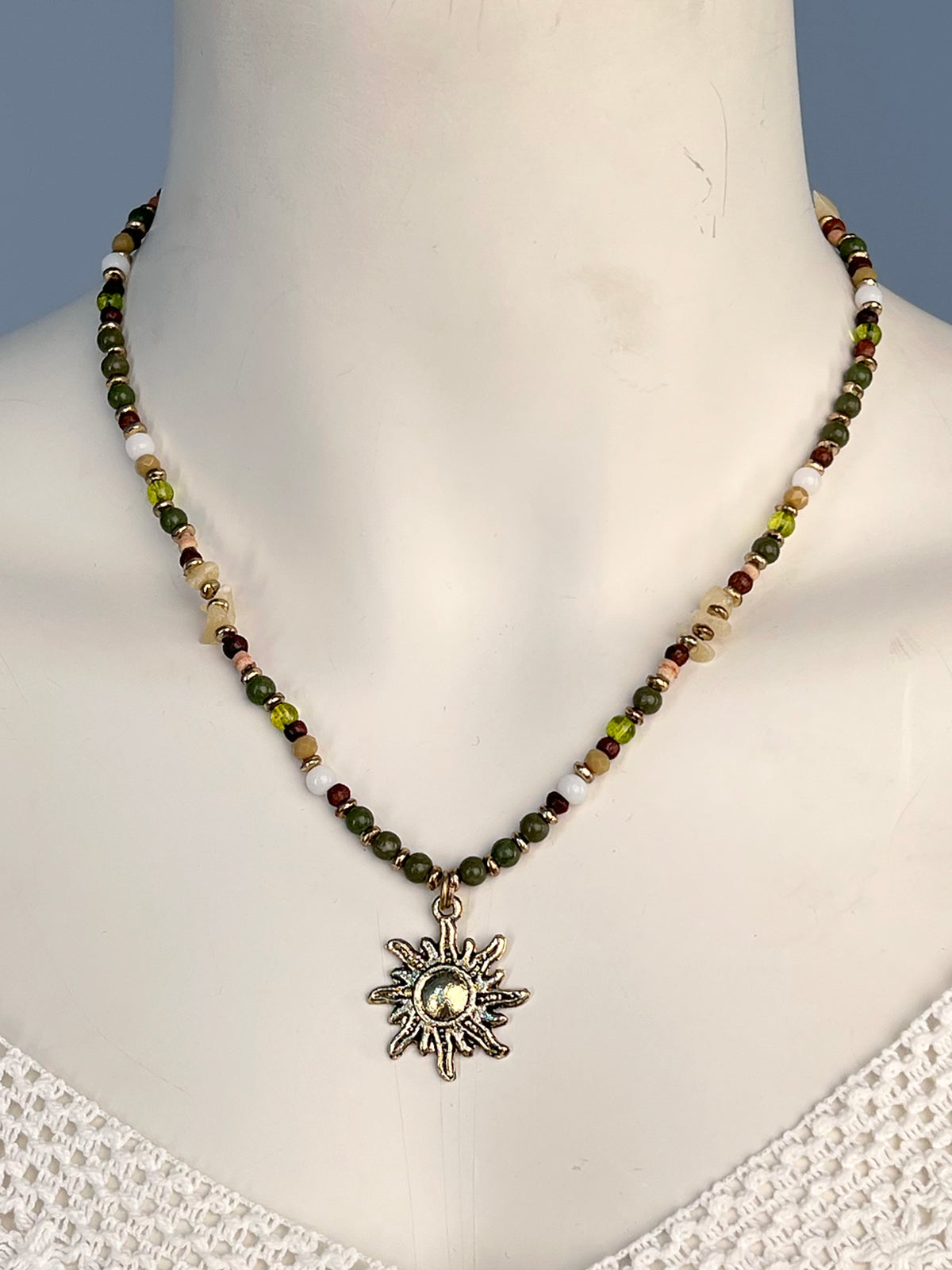 Beaded Sun Necklace