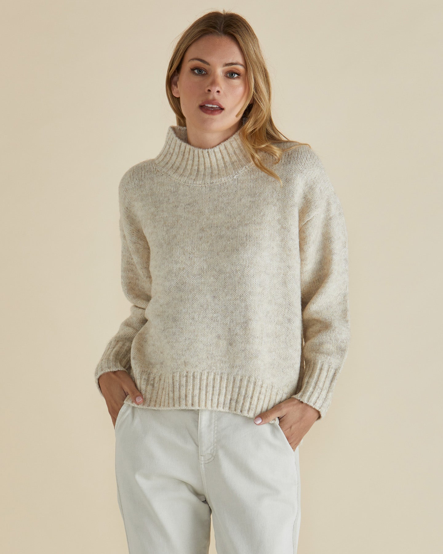 Lola High Neck Knit Jumper