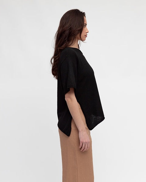 Asy Boucle Knit Top
