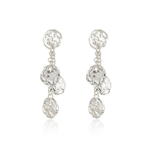 3 Disc Drop Earrings