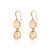 2 Disc Drop Earrings