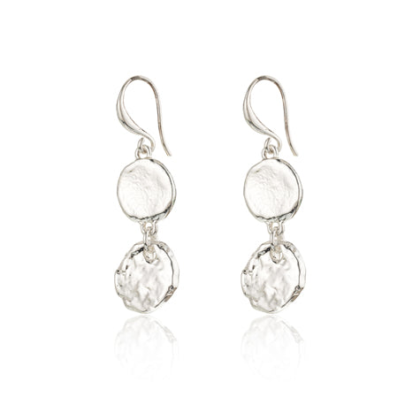 2 Disc Drop Earrings