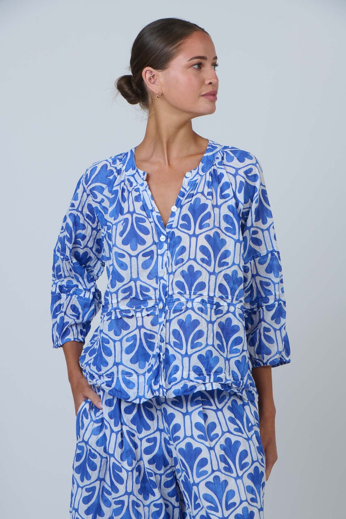 Pin Tuck Detail Shirt