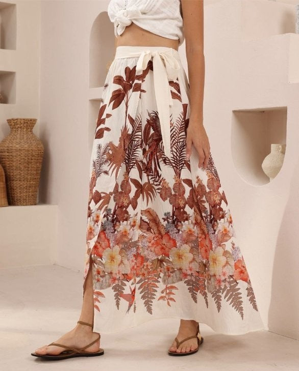Botanical Wrap Skirt