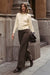 Camillia Front Seamed Linen Pants