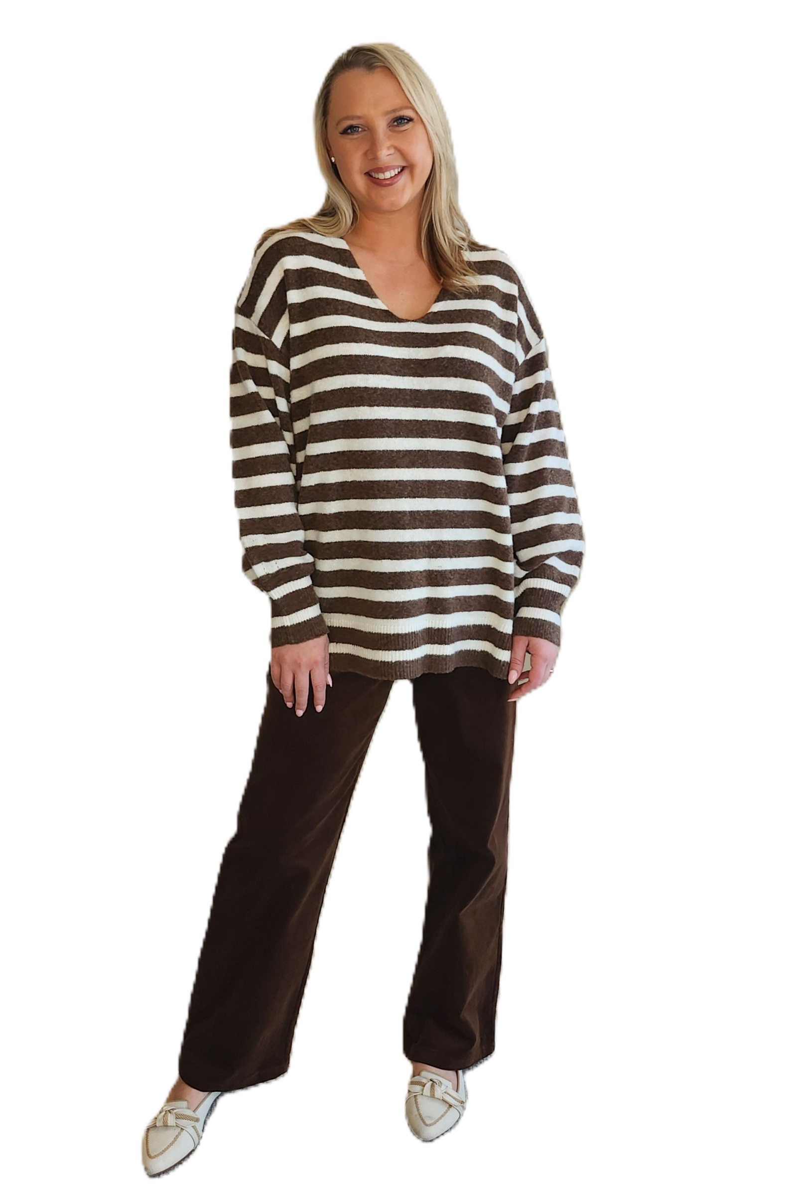 Jackie Stripe Knit Top