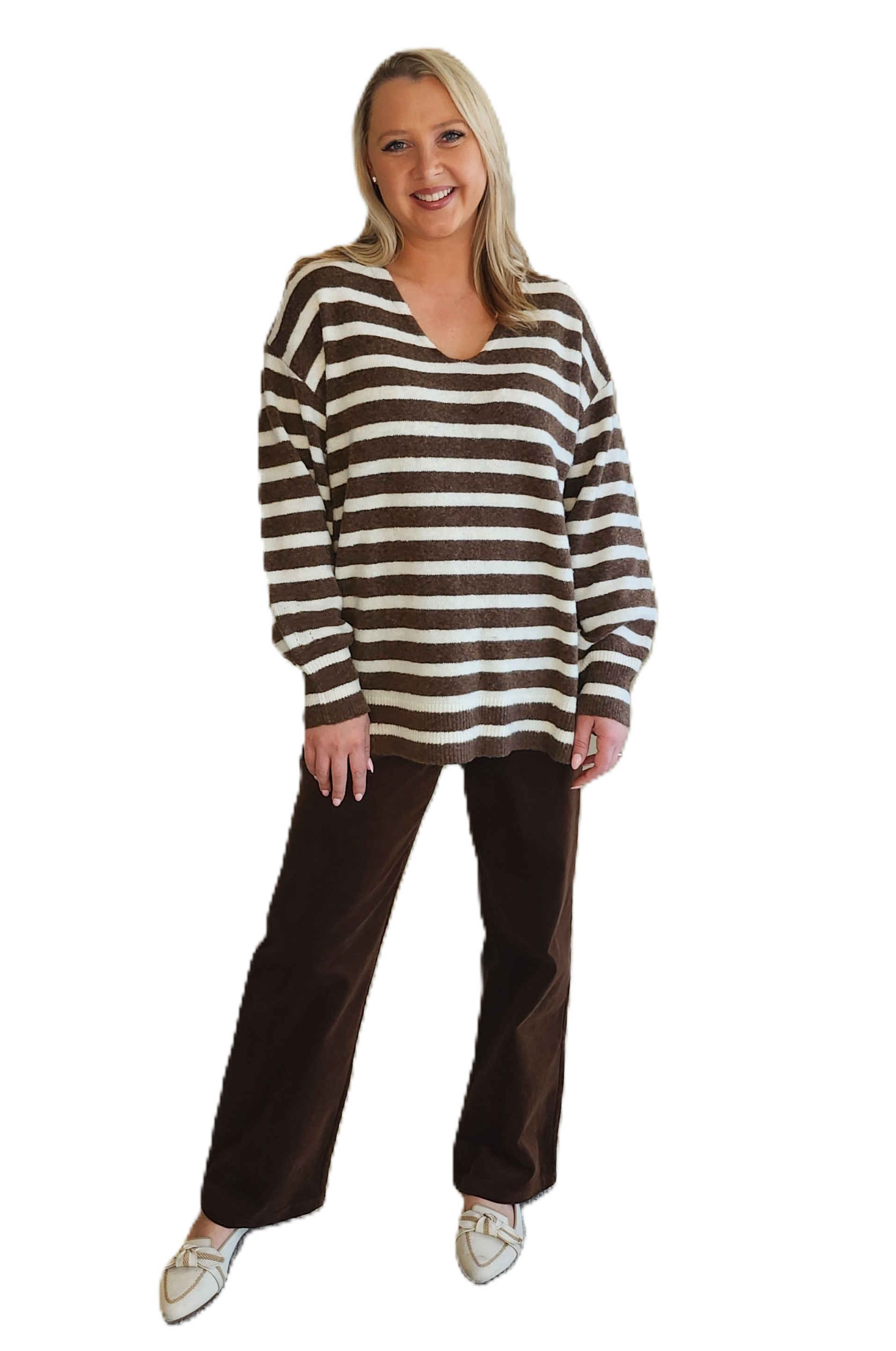 Jackie Stripe Knit Top