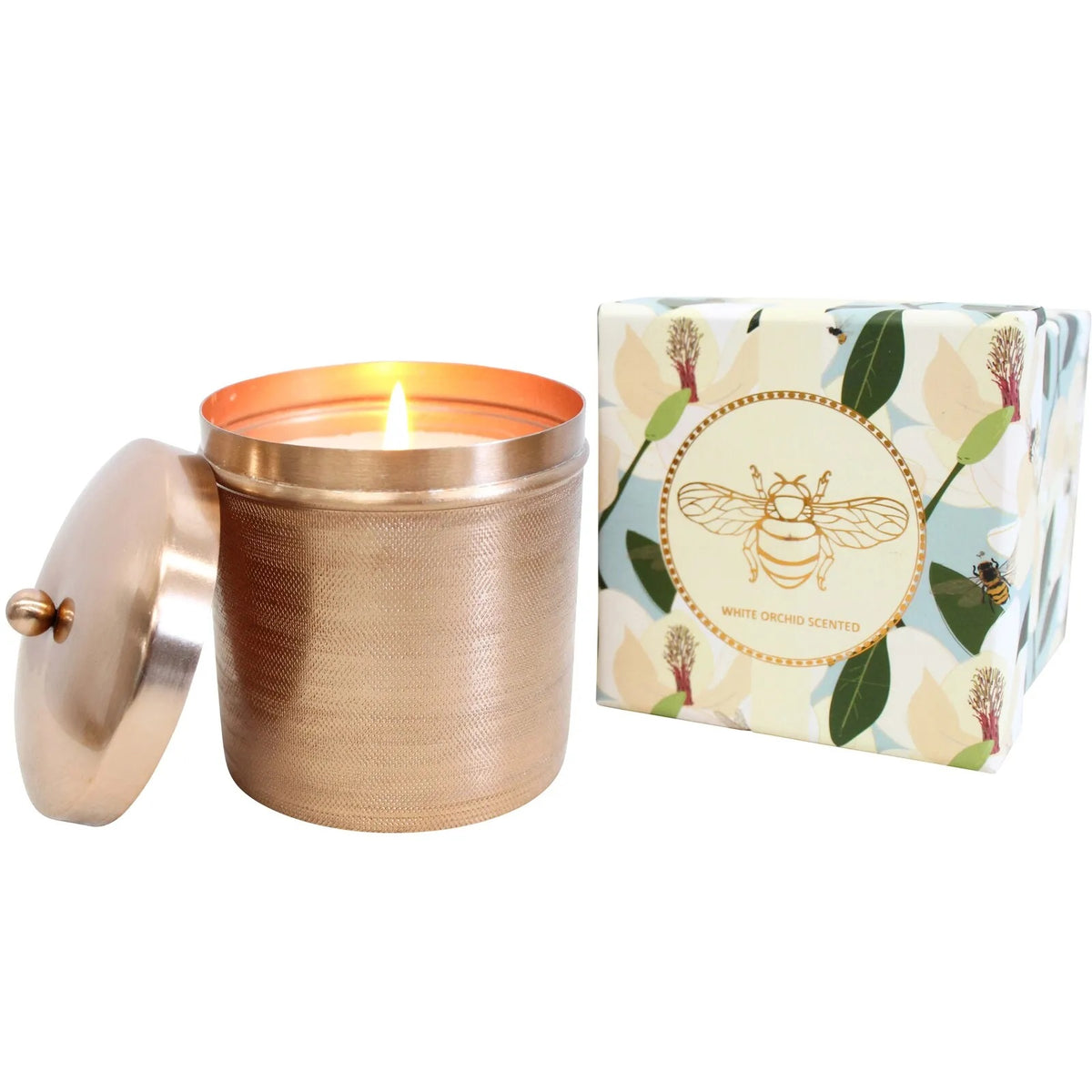 Bee Spun Metal Candle