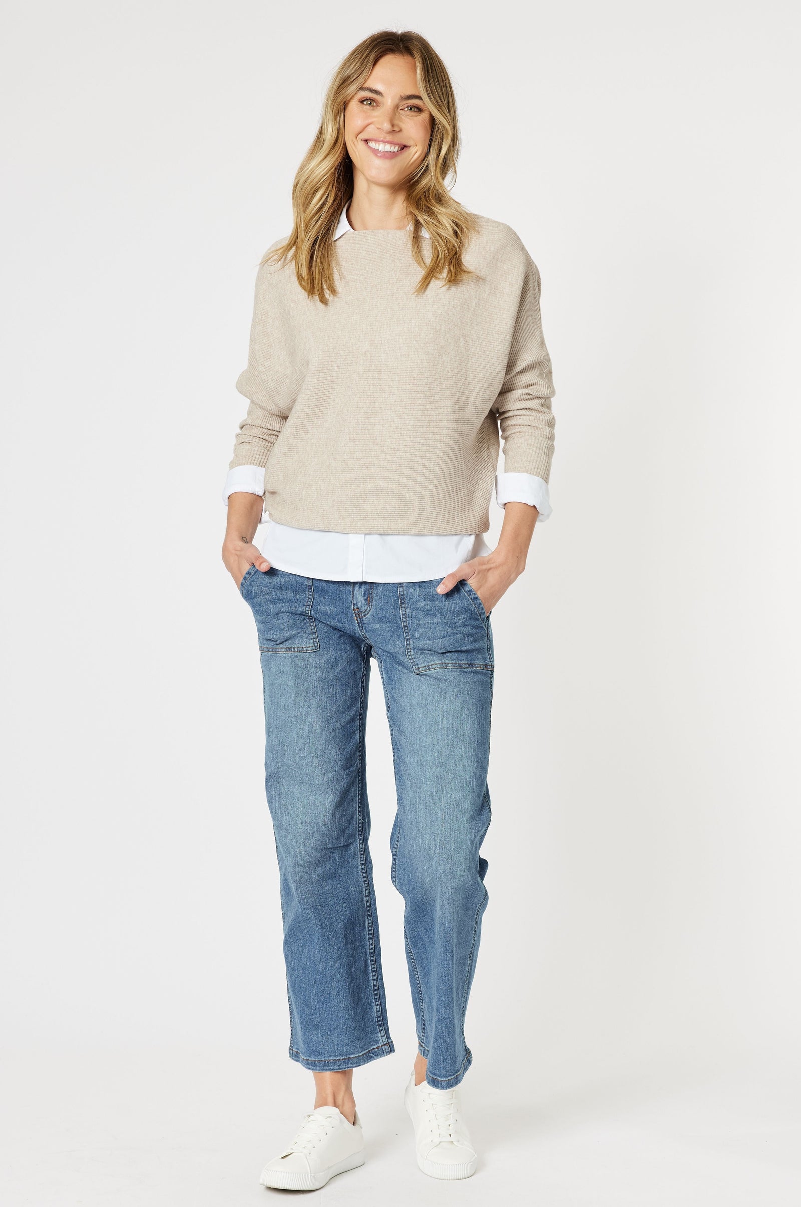 Carmen Batwing Knit Jumper